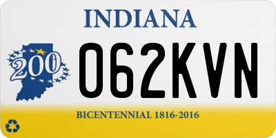 IN license plate 062KVN