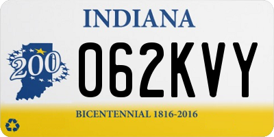 IN license plate 062KVY
