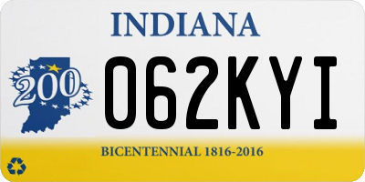 IN license plate 062KYI