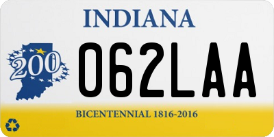 IN license plate 062LAA