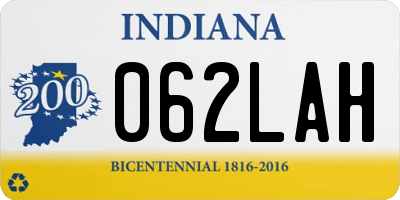 IN license plate 062LAH