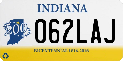 IN license plate 062LAJ