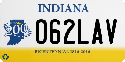 IN license plate 062LAV