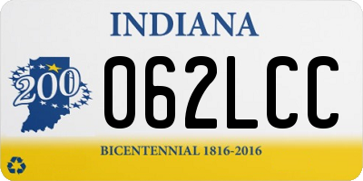 IN license plate 062LCC