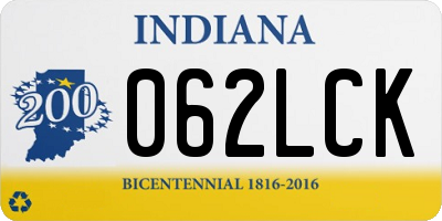 IN license plate 062LCK