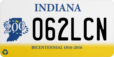 IN license plate 062LCN