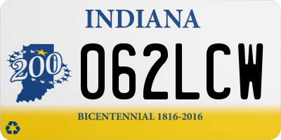 IN license plate 062LCW