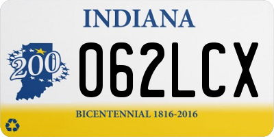 IN license plate 062LCX