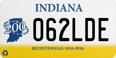 IN license plate 062LDE