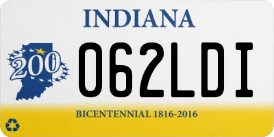 IN license plate 062LDI