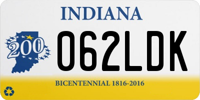 IN license plate 062LDK