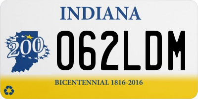 IN license plate 062LDM
