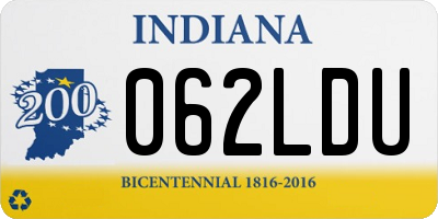 IN license plate 062LDU