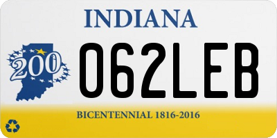 IN license plate 062LEB