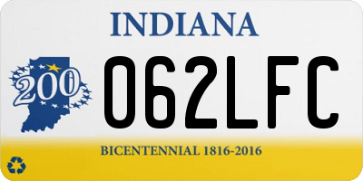 IN license plate 062LFC