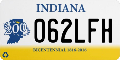 IN license plate 062LFH