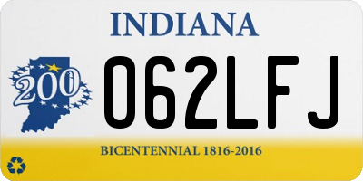 IN license plate 062LFJ