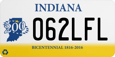 IN license plate 062LFL