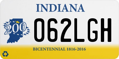IN license plate 062LGH