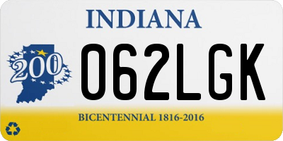 IN license plate 062LGK