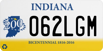 IN license plate 062LGM