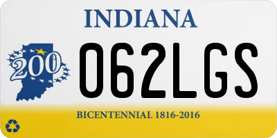 IN license plate 062LGS