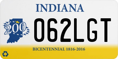 IN license plate 062LGT