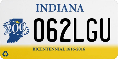 IN license plate 062LGU