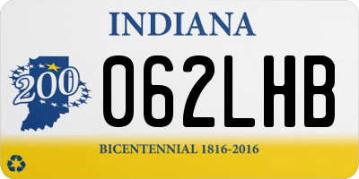 IN license plate 062LHB