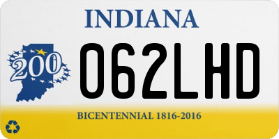 IN license plate 062LHD