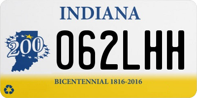 IN license plate 062LHH