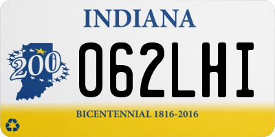 IN license plate 062LHI