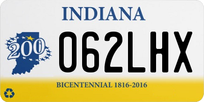 IN license plate 062LHX