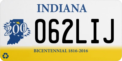 IN license plate 062LIJ