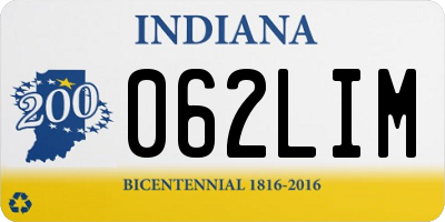 IN license plate 062LIM