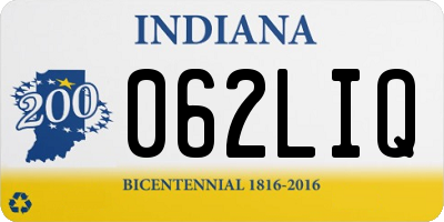 IN license plate 062LIQ