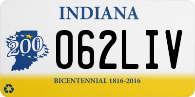 IN license plate 062LIV