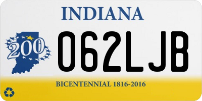 IN license plate 062LJB