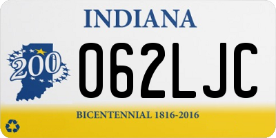 IN license plate 062LJC