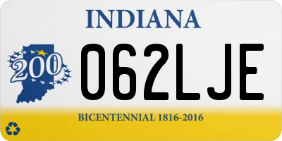 IN license plate 062LJE