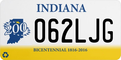 IN license plate 062LJG