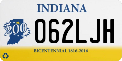 IN license plate 062LJH