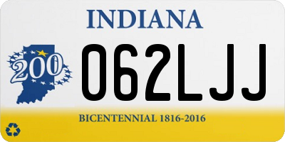 IN license plate 062LJJ