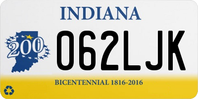 IN license plate 062LJK