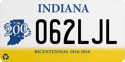 IN license plate 062LJL