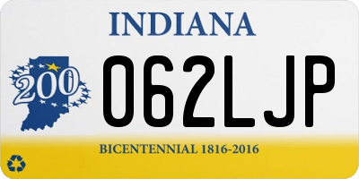 IN license plate 062LJP