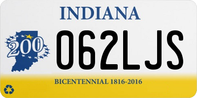 IN license plate 062LJS