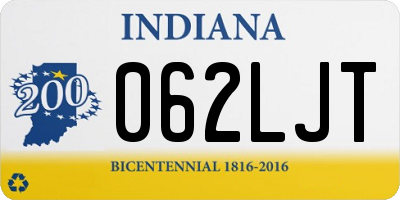 IN license plate 062LJT