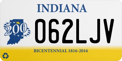 IN license plate 062LJV