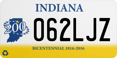 IN license plate 062LJZ